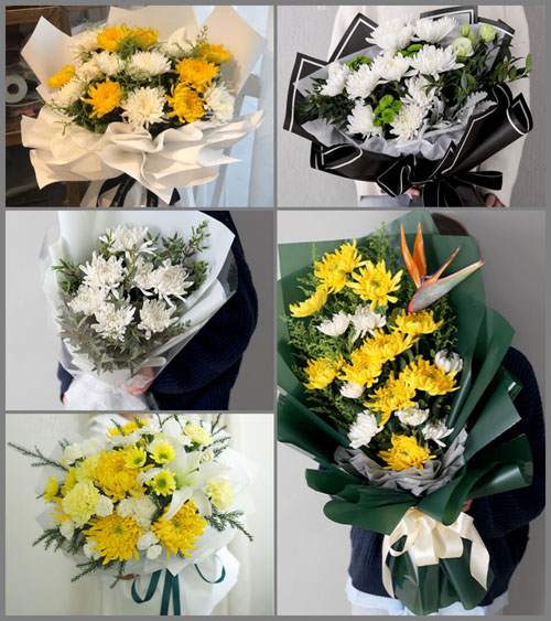 山东青岛平度市旧店镇东于家屯村白事花束代送